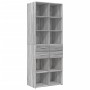 Armario de madera ingeniería gris Sonoma 70x42,5x225 cm by , Sideboards - Ref: Foro24-3281341, Price: 199,00 €, Discount: %