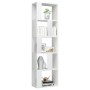 Regal aus glänzend weißem Sperrholz, 45 x 24 x 159 cm von vidaXL, Bücherregale und Regale - Ref: Foro24-800114, Preis: 57,83 ...