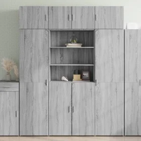 Armario de madera ingeniería gris Sonoma 80x42,5x225 cm by , Sideboards - Ref: Foro24-3281348, Price: 248,88 €, Discount: %