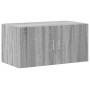 Armario de madera ingeniería gris Sonoma 80x42,5x225 cm by , Sideboards - Ref: Foro24-3281348, Price: 258,21 €, Discount: %