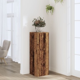 Aged engineered wood plant stands 33x33x100 cm by , Pot stands - Ref: Foro24-852958, Price: 55,28 €, Discount: %