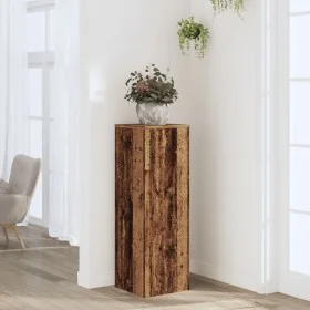 Aged engineered wood plant stands 33x33x100 cm by , Pot stands - Ref: Foro24-852958, Price: 65,50 €, Discount: %