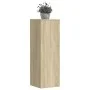 Soportes de plantas madera ingeniería roble Sonoma 33x33x100 cm de , Soportes para macetas - Ref: Foro24-852953, Precio: 65,2...