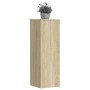 Soportes de plantas madera ingeniería roble Sonoma 33x33x100 cm de , Soportes para macetas - Ref: Foro24-852953, Precio: 59,57 €