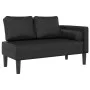 Sofá diván con cojines cuero sintético negro by , Daybeds - Ref: Foro24-4007563, Price: 147,89 €, Discount: %