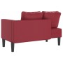 Sofá diván con cojines cuero sintético rojo tinto by , Daybeds - Ref: Foro24-4007568, Price: 173,73 €, Discount: %