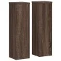 Soportes de plantas 2 uds madera marrón roble 17x17x60 cm de , Soportes para macetas - Ref: Foro24-852939, Precio: 42,16 €, D...