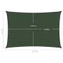 Dark green HDPE sail shade 160 g/m² 3.5x4.5 m by vidaXL, Umbrellas - Ref: Foro24-311461, Price: 36,60 €, Discount: %