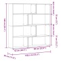 Eckregal 4 Ebenen Holz weiß 85x85x140 cm von , Bücherregale und Regale - Ref: Foro24-3307811, Preis: 176,58 €, Rabatt: %