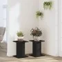 Soportes de plantas 2 uds madera ingeniería negro 30x30x40 cm de , Soportes para macetas - Ref: Foro24-3307847, Precio: 50,89...