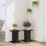 Soportes de plantas 2 uds madera ingeniería negro 30x30x40 cm by , Pot stands - Ref: Foro24-3307847, Price: 47,32 €, Discount: %