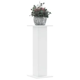 Pflanzenständer 2 Stück aus weißem Ingenieurholz 30x30x80 cm von , Topfständer - Ref: Foro24-3307864, Preis: 86,91 €, Rabatt: %