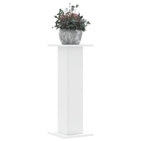 Pflanzenständer 2 Stück aus weißem Ingenieurholz 30x30x80 cm von , Topfständer - Ref: Foro24-3307864, Preis: 88,54 €, Rabatt: %