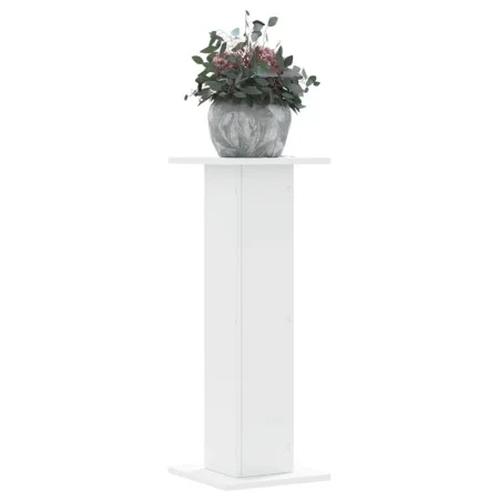 Pflanzenständer 2 Stück aus weißem Ingenieurholz 30x30x80 cm von , Topfständer - Ref: Foro24-3307864, Preis: 86,91 €, Rabatt: %