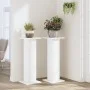 Pflanzenständer 2 Stück aus weißem Ingenieurholz 30x30x80 cm von , Topfständer - Ref: Foro24-3307864, Preis: 86,91 €, Rabatt: %