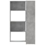Eckregal 4 Ebenen aus grauem Holz und Beton 85x85x140 cm von , Bücherregale und Regale - Ref: Foro24-3307813, Preis: 161,04 €...