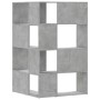 Eckregal 4 Ebenen aus grauem Holz und Beton 85x85x140 cm von , Bücherregale und Regale - Ref: Foro24-3307813, Preis: 161,04 €...