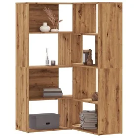 Estantería esquina 4 niveles madera roble artisan 85x85x140 cm by , Bookcases and shelves - Ref: Foro24-3307818, Price: 219,8...
