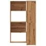 Estantería esquina 4 niveles madera roble artisan 85x85x140 cm by , Bookcases and shelves - Ref: Foro24-3307818, Price: 218,5...
