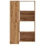 Estantería esquina 4 niveles madera roble artisan 85x85x140 cm by , Bookcases and shelves - Ref: Foro24-3307818, Price: 218,5...