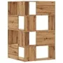 Estantería esquina 4 niveles madera roble artisan 85x85x140 cm by , Bookcases and shelves - Ref: Foro24-3307818, Price: 218,5...