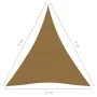 Sail awning taupe gray HDPE 160 g/m² 5x7x7 m by vidaXL, Umbrellas - Ref: Foro24-311429, Price: 40,60 €, Discount: %