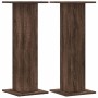 Pflanzenständer 2 Stück braunes Eichenholz 30x30x80 cm von , Topfständer - Ref: Foro24-3307870, Preis: 71,90 €, Rabatt: %