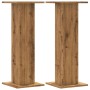 Pflanzenständer 2 Stück Eichenholz Artisan 30x30x80 cm von , Topfständer - Ref: Foro24-3307872, Preis: 83,97 €, Rabatt: %