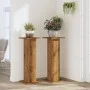 Soportes para plantas 2 uds madera roble artisian 30x30x80 cm by , Pot stands - Ref: Foro24-3307872, Price: 82,05 €, Discount: %