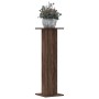 Pflanzenständer 2 Stück braunes Eichenholz 30x30x95 cm von , Topfständer - Ref: Foro24-3307879, Preis: 78,58 €, Rabatt: %