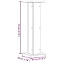 Soportes para plantas 2 uds madera marrón roble 30x30x95 cm by , Pot stands - Ref: Foro24-3307879, Price: 77,09 €, Discount: %