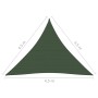 Dark green HDPE shade sail 160 g/m² 4.5x4.5x4.5 m by vidaXL, Umbrellas - Ref: Foro24-311480, Price: 24,94 €, Discount: %