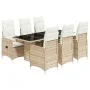 Set de mesa y sillas de jardín 7 pzas y cojines ratán PE beige von , Gartensets - Ref: Foro24-3277104, Preis: 974,17 €, Rabat...
