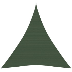 Toldo de vela verde oscuro HDPE 160 g/m² 5x6x6 m