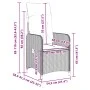 Mesita y sillas jardín 5 pzas y cojines ratán sintético gris von , Gartensets - Ref: Foro24-3277034, Preis: 636,28 €, Rabatt: %