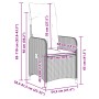 Mesita y sillas jardín 5 pzas y cojines ratán sintético gris von , Gartensets - Ref: Foro24-3277034, Preis: 583,28 €, Rabatt: %