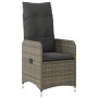 Gartentisch und Stühle 9-teilig und Kissen aus grauem Kunststoff-Rattan von , Gartensets - Ref: Foro24-3277277, Preis: 1,00 €...