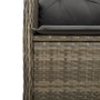 Gartentisch und Stühle 9-teilig und Kissen aus grauem Kunststoff-Rattan von , Gartensets - Ref: Foro24-3277277, Preis: 1,00 €...