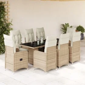 Gartentisch- und Stuhlset 5-teilig mit PE-Rattan-Beige-Kissen. von , Gartensets - Ref: Foro24-3277106, Preis: 1,00 €, Rabatt: %
