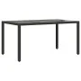 Gartentisch- und Stuhlset, 7-teilig, mit schwarzen PE-Rattan-Kissen. von , Gartensets - Ref: Foro24-3277138, Preis: 925,47 €,...