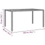 Gartentisch und Stühle 5-teilig mit grauen Kissen aus synthetischem Rattan. von , Gartensets - Ref: Foro24-3277159, Preis: 71...