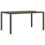 Set de mesa y sillas jardín 7 pzas con cojines ratán PE marrón de , Conjuntos de jardín - Ref: Foro24-3277190, Precio: 953,60...