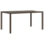 Set de mesa y sillas jardín 7 pzas con cojines ratán PE marrón by , Garden sets - Ref: Foro24-3277190, Price: 890,17 €, Disco...