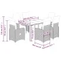 Set de mesa y sillas jardín 7 pzas con cojines ratán PE marrón de , Conjuntos de jardín - Ref: Foro24-3277190, Precio: 953,60...