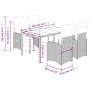 Mesita y sillas jardín 5 pzas y cojines ratán sintético gris de , Conjuntos de jardín - Ref: Foro24-3277167, Precio: 707,04 €...
