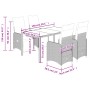Mesita y sillas jardín 5 pzas y cojines ratán sintético gris by , Garden sets - Ref: Foro24-3277167, Price: 706,54 €, Discoun...