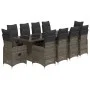 Gartentisch- und Stuhlset 11-teilig mit grauen PE-Rattan-Kissen. von , Gartensets - Ref: Foro24-3277282, Preis: 1,00 €, Rabat...