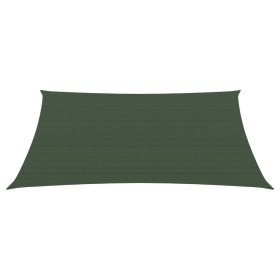 Toldo de vela verde oscuro HDPE 160 g/m² 3/4x3 m