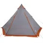 Tienda familiar tipi para 6 personas impermeable gris naranja de , Tiendas de campaña - Ref: Foro24-4009440, Precio: 135,88 €...