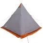 Tienda familiar tipi para 6 personas impermeable gris naranja de , Tiendas de campaña - Ref: Foro24-4009440, Precio: 135,88 €...